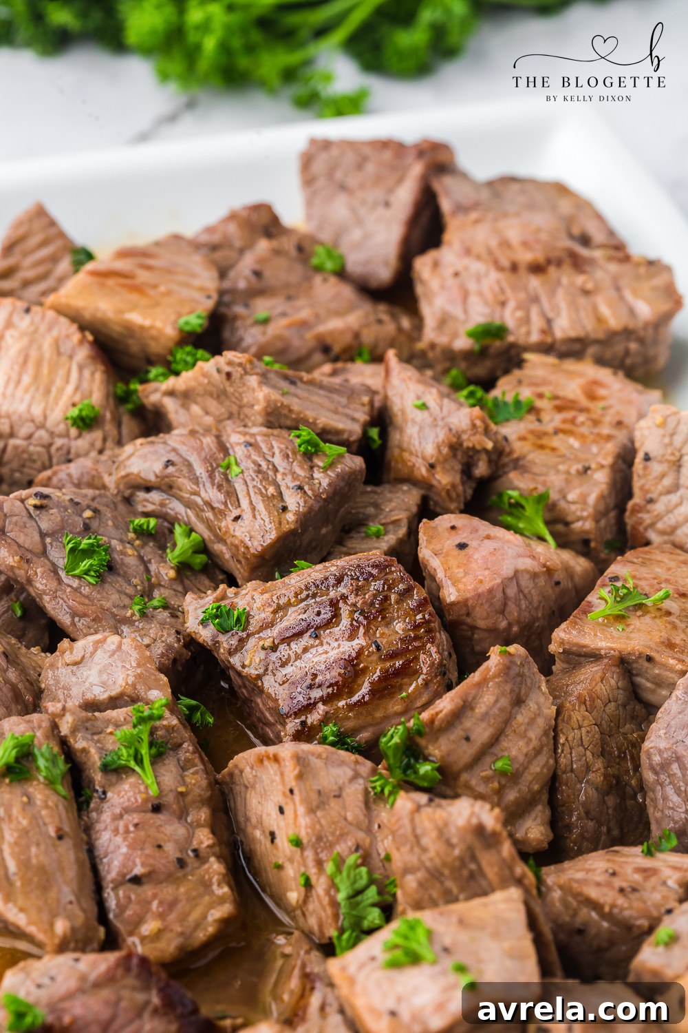 Garlic Butter Steak Bites are steak cubes cooked in a mouthwatering garlic butter sauce. Each juicy and tender bite leaves you wanting more!