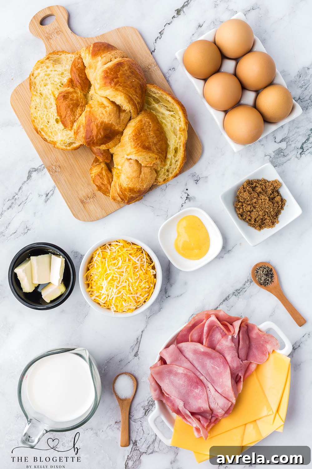 Golden Croissant Breakfast Sandwiches 4 Ingredients