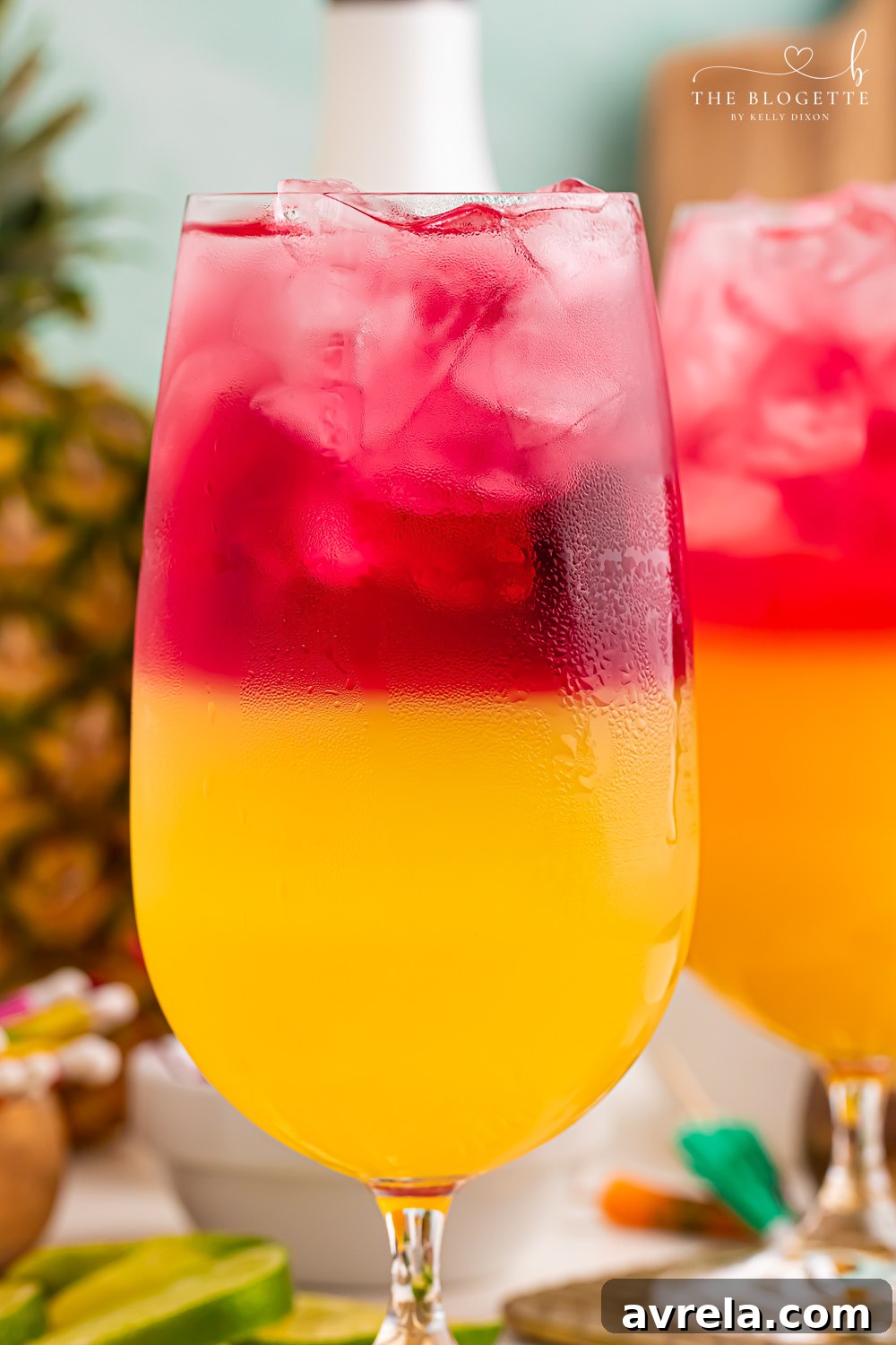 Island Berry Bliss 7 Add cranberry juice