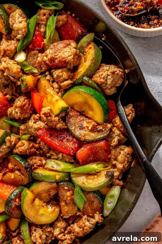 Veggie Sausage High-Protein Skillet Nutrient Dense Pregnancy Meal
