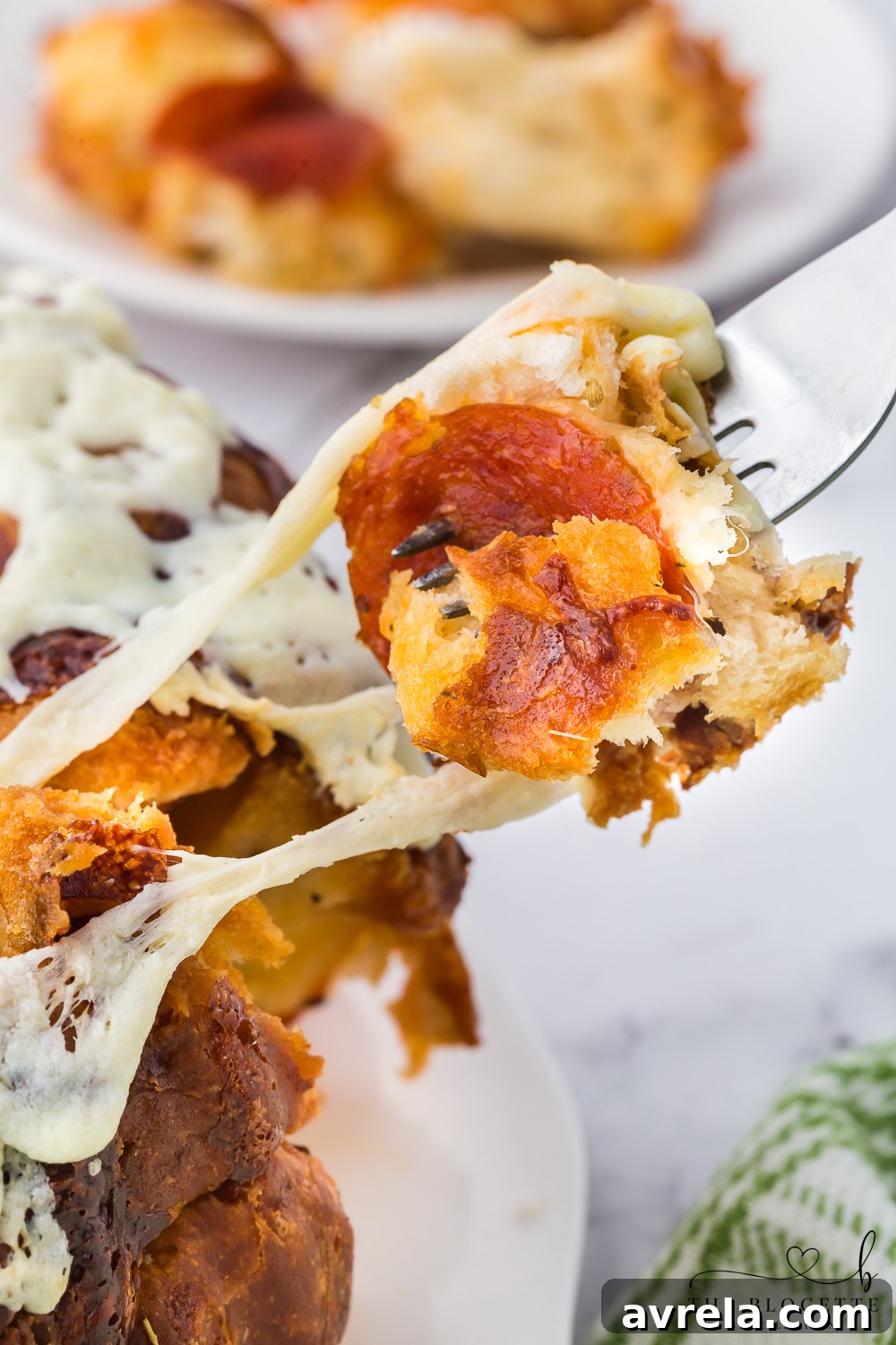 Cheesy Pizza Pull-Apart Bread 9 Served Pull-Apart Pizza Bread with a side of pizza sauce for dipping.