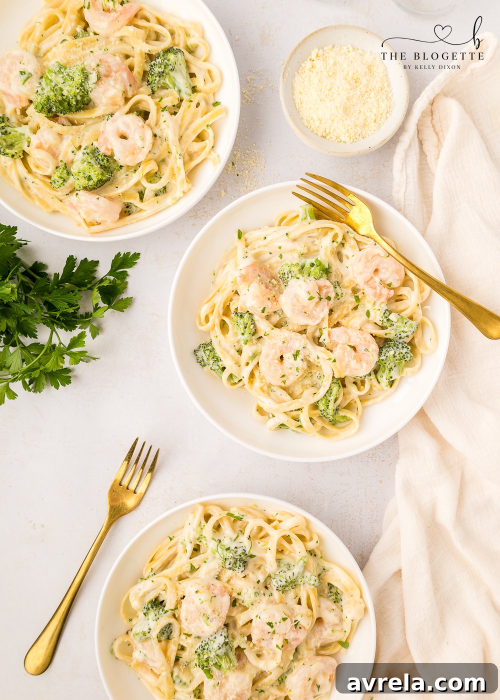 Creamy Shrimp Alfredo 9 Shrimp Alfredo - done in less than 30 minutes!