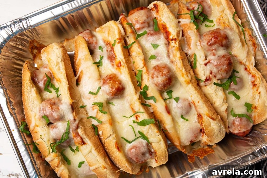 Baked Meatball Subs