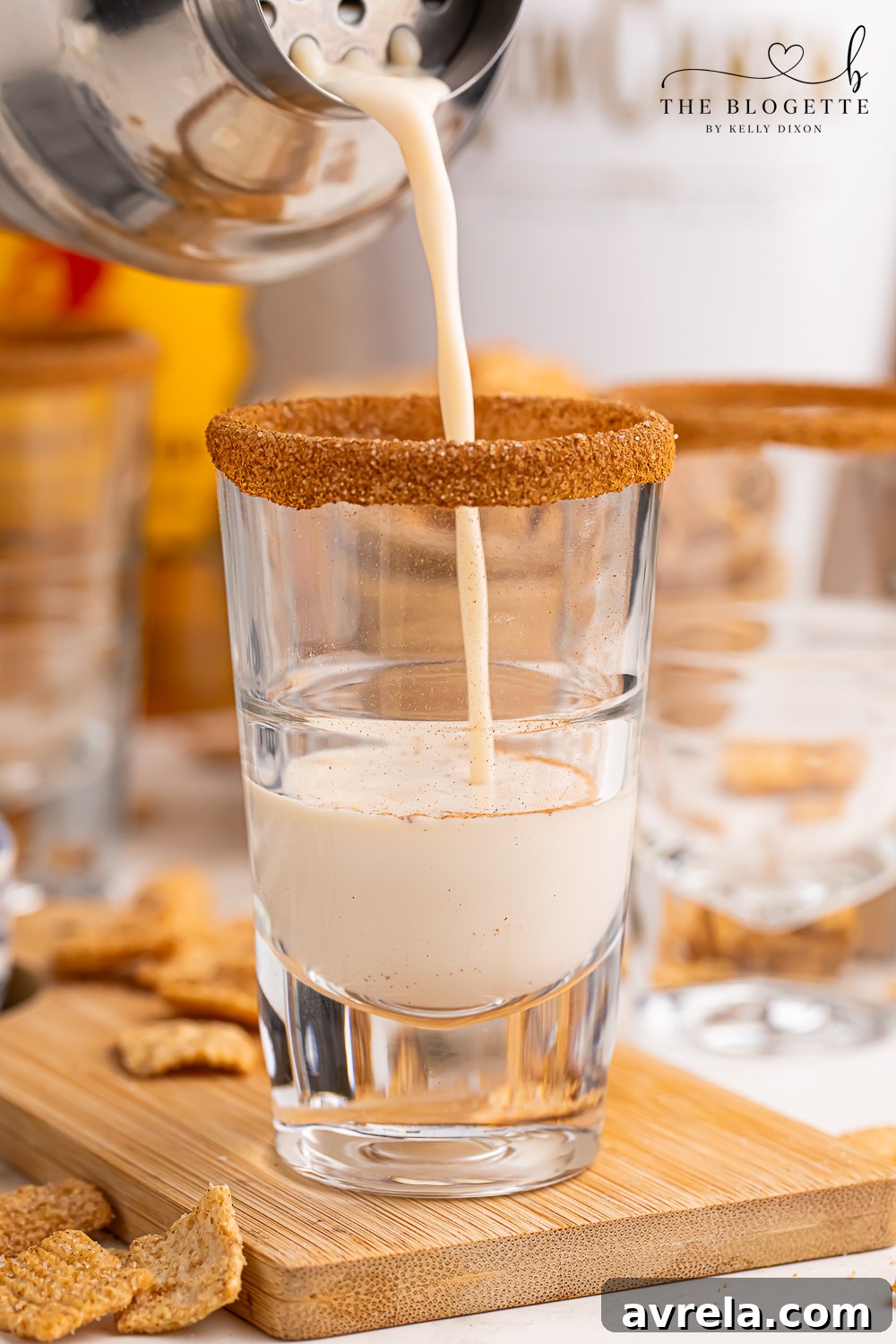 Toasted Spice Shooter 6 Pour mixture into shot glass for Cinnamon Toast Shots