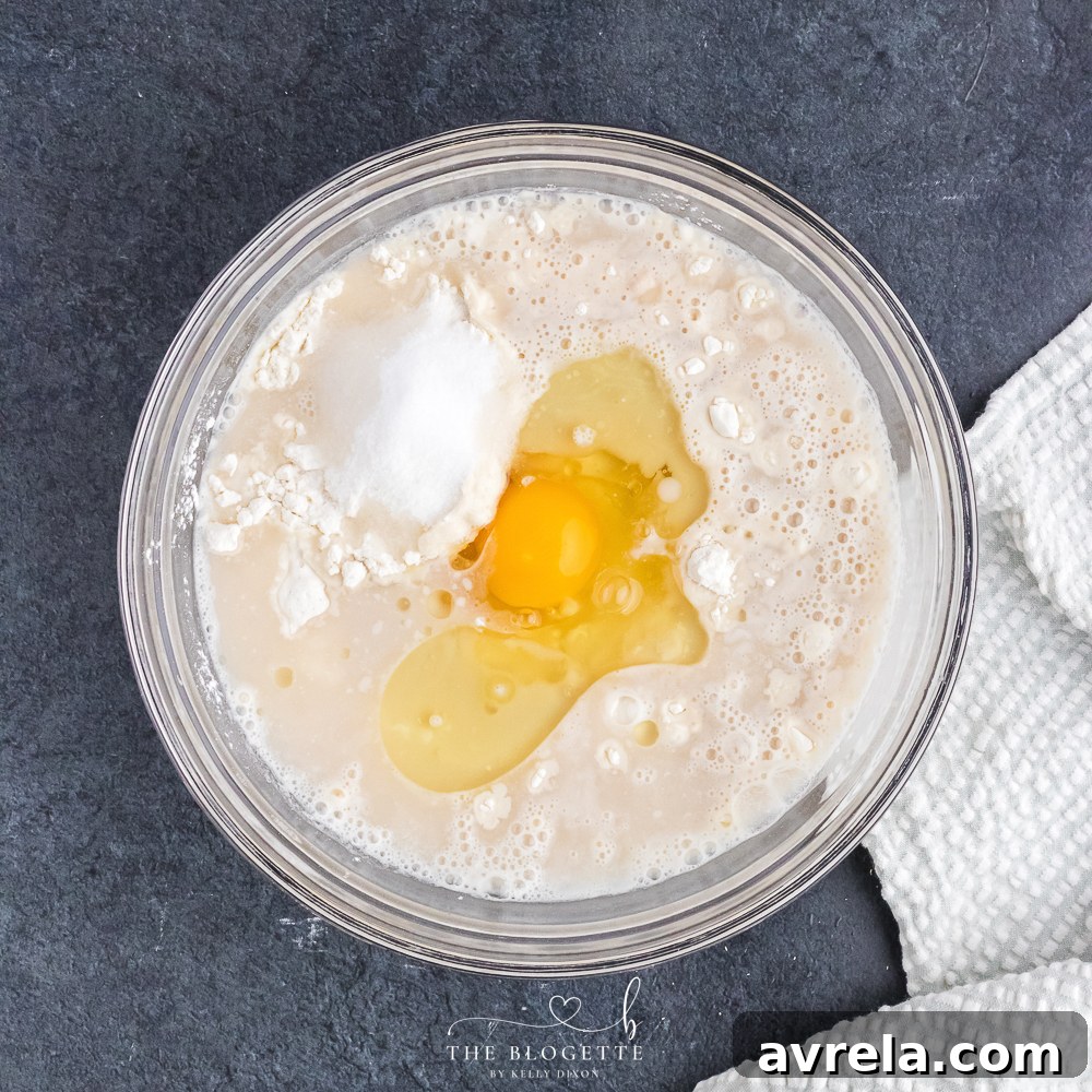 Add in the egg, and avocado oil.