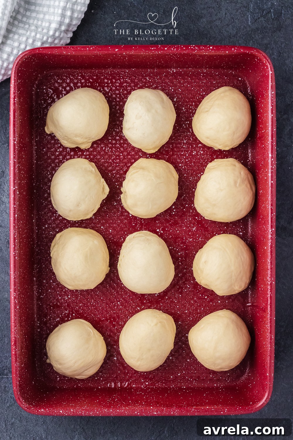 Gently shape the dough into dinner roll balls