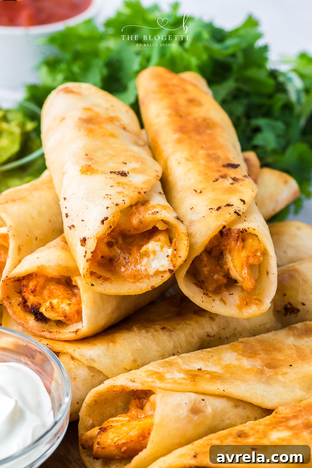 Golden Crispy Chicken Taquitos 3 How to make Chicken Taquitos! Gooey cheese and savory chicken with Mexican spices all rolled up in a crispy tortilla.