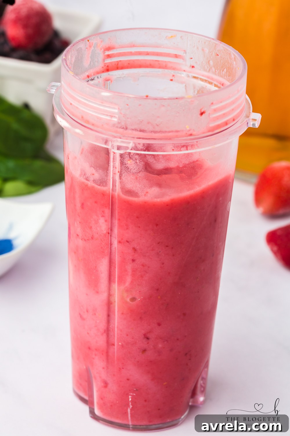 Kaleidoscope Smoothie 6 Red layer of a Rainbow Smoothie