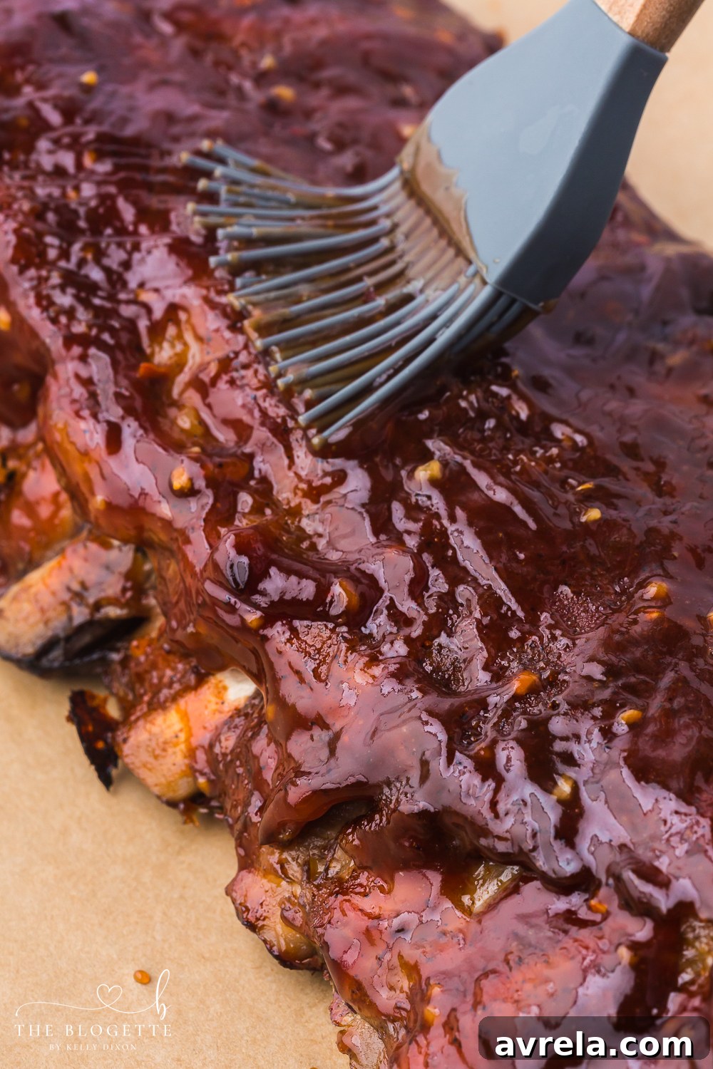 Ultimate Oven-Baked Ribs 13 Brush with sauce