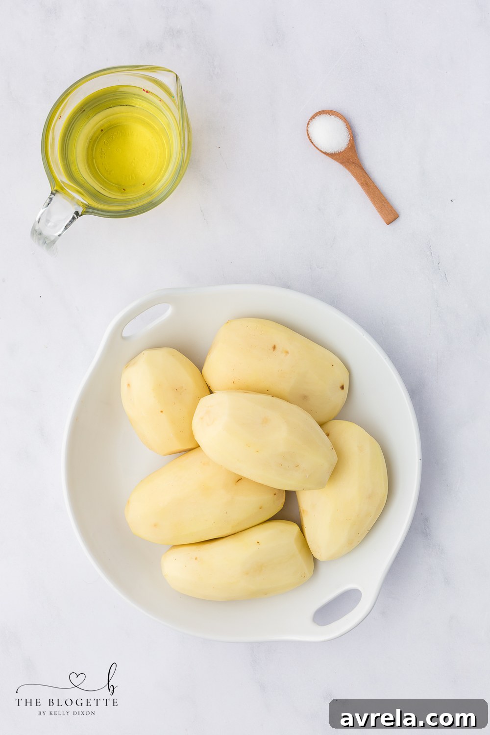 Ingredients for homemade French fries