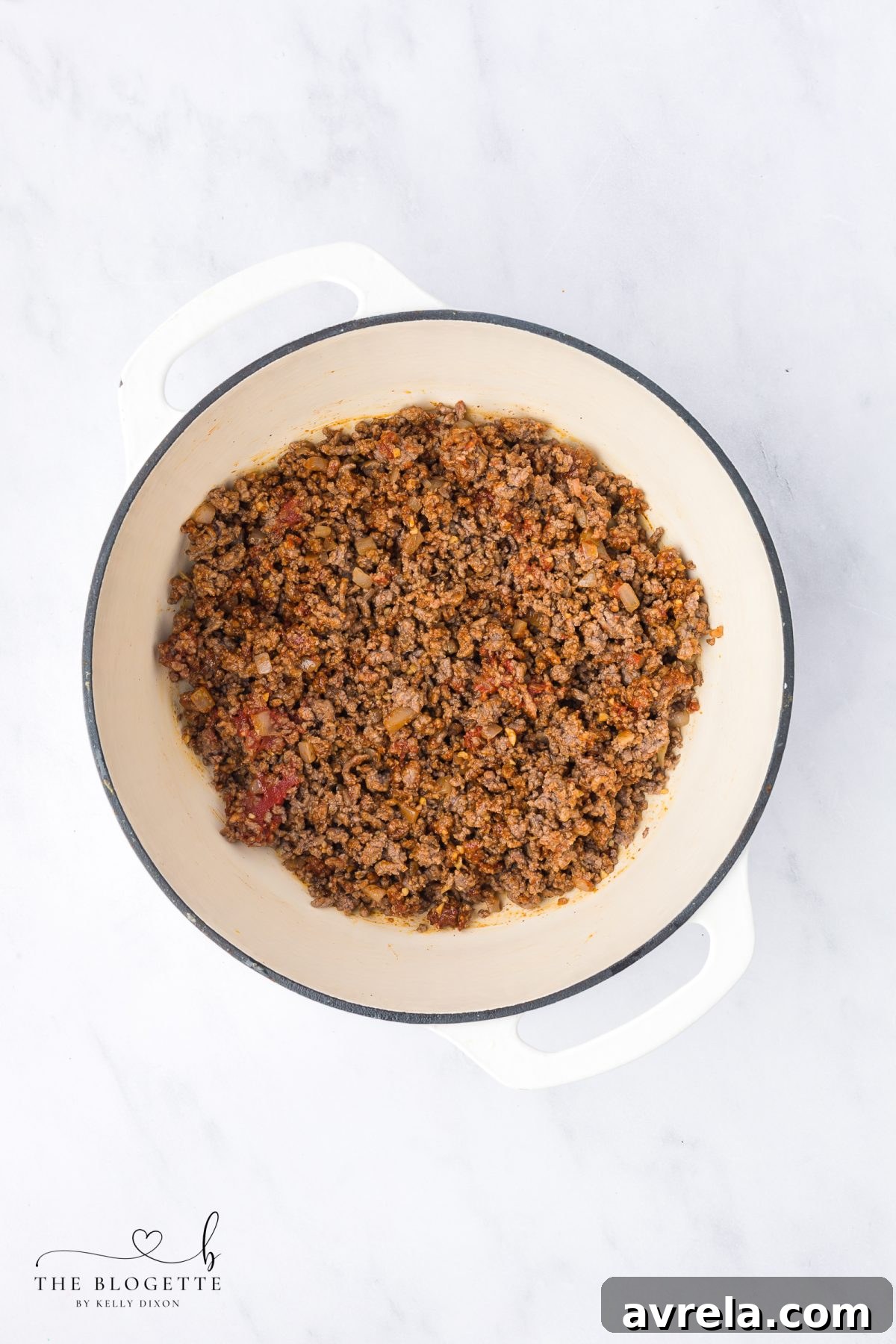 Taco Pasta Fiesta 8 Add Seasonings