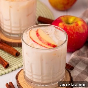 Creamy, cozy, and perfect for fall and winter! This easy RumChata Apple Pie Cocktail is made with RumChata, spiced rum, and apple cider. A delicious holiday drink for Thanksgiving, Christmas, and winter gatherings.