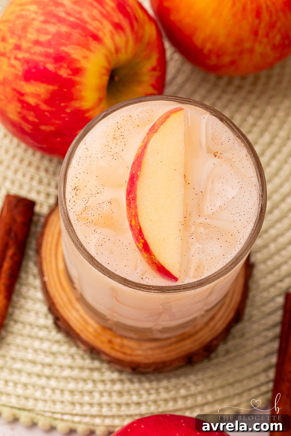 Creamy, cozy, and perfect for fall and winter! This easy RumChata Apple Pie Cocktail is made with RumChata, spiced rum, and apple cider. A delicious holiday drink for Thanksgiving, Christmas, and winter gatherings.