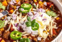 Smoky Chipotle Beef and Black Bean Chili