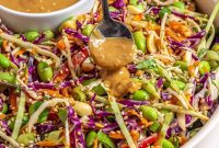 Peanut Crunch Cabbage Slaw