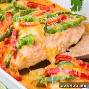 A delicious and easy chicken fajita casserole, perfect for busy weeknights, low carb and family-friendly.
