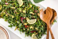 Arugula Lemon Summer Salad with Parmesan & Toasted Pine Nuts