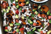 Sweet Potato Nachos with Shredded Chicken — Easy Healthy Recipe