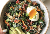 Crunchy Kale Salad with Creamy Tahini Dressing — Easy Healthy Recipe