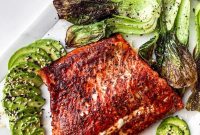 Honey Chipotle Salmon with Roasted Bok Choy — Easy Spicy-Glazed Recipe