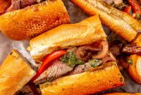 Toasty Baguette Steak Sandwich with Zesty Chimichurri