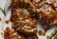 Smoky Garlic-Ginger Chicken Thighs with Roasted Asparagus