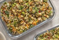 Chicken and Broccoli Meal Prep Salad for Weekly Lunches