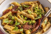 High-Protein Smoky Andouille Sausage Pasta Recipe for Meal Prep