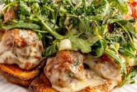 High-Protein Chicken Pesto Parmesan Meatball Subs Recipe