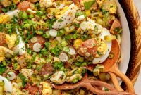 Mom’s Famous Mayo-Free Potato Salad — Creamy, Tangy Recipe