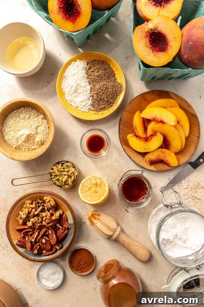 Paleo Peach Cobbler