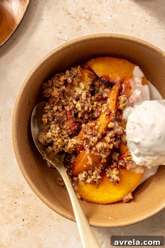 Cobbler slice on plate