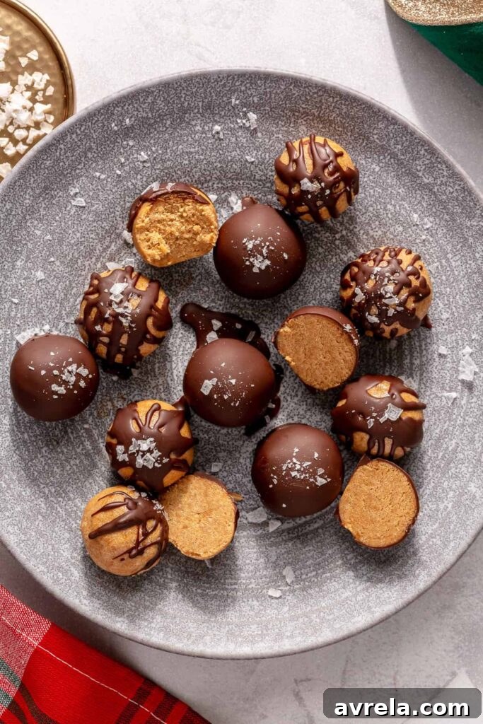 holiday peanut butter balls