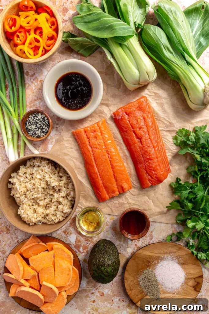 Sesame Salmon Rice Bowl