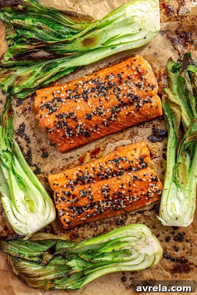 Served sesame salmon bowl