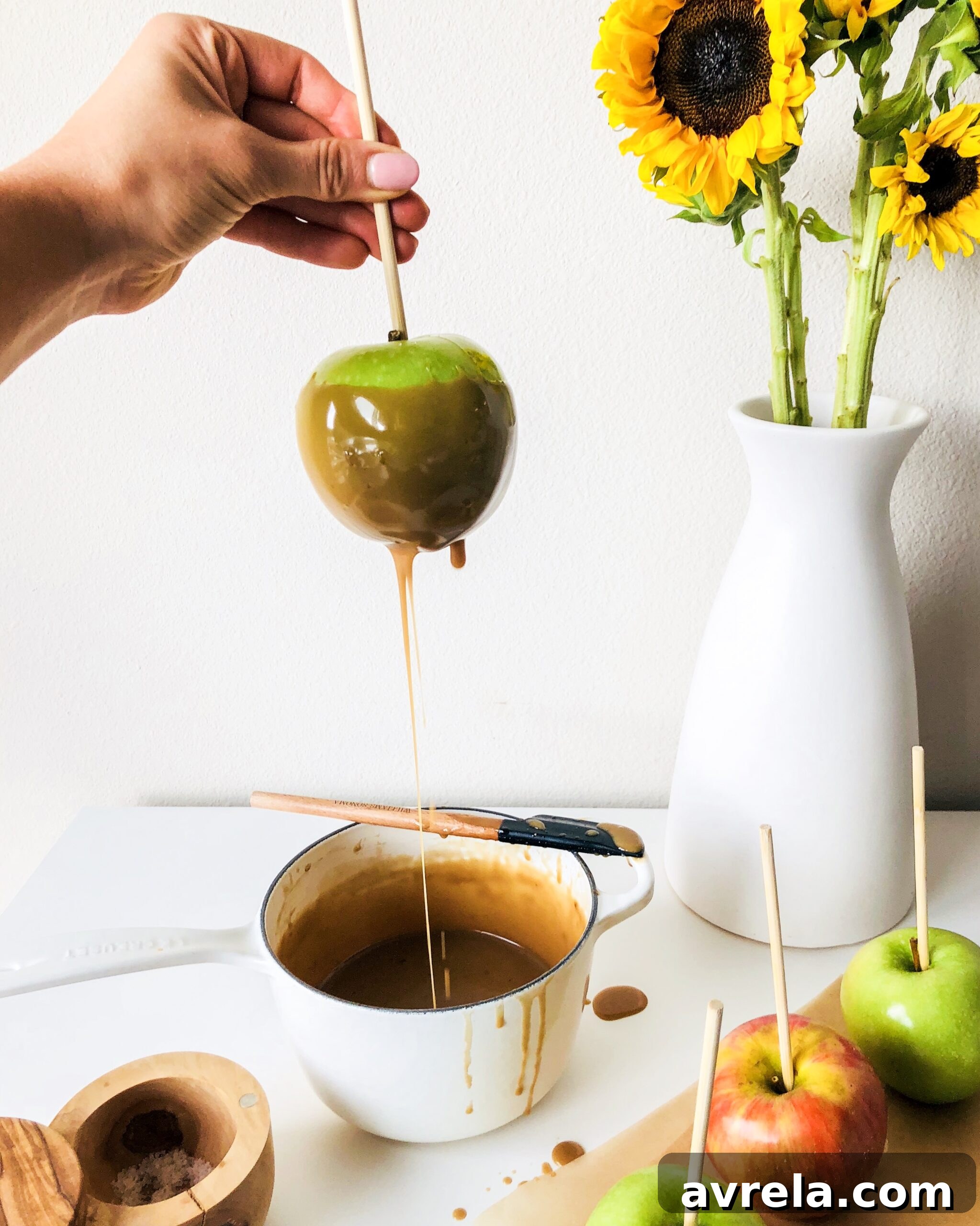 Jar of healthy salted caramel