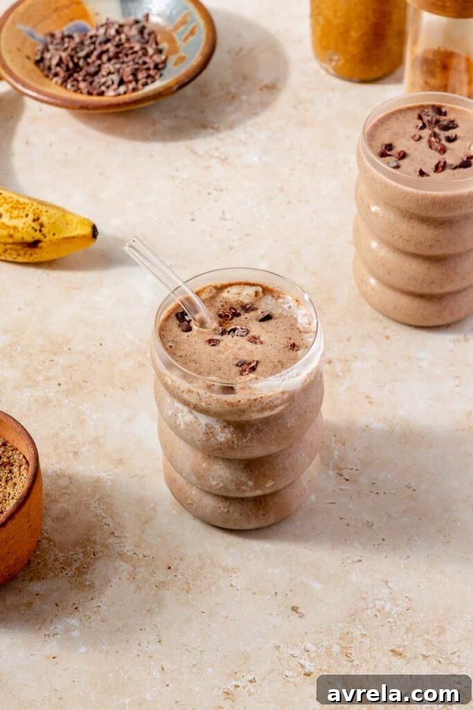 Thick smoothie texture
