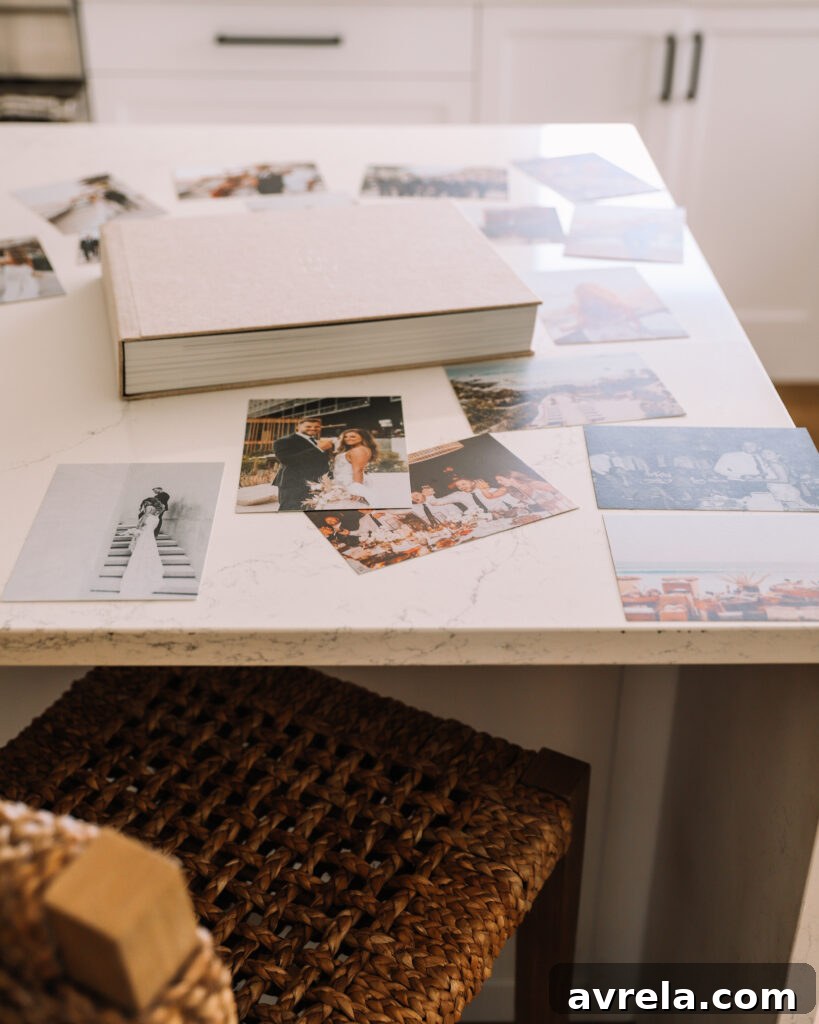 Reliving Our Wedding Day with Artifact Uprising Photo Books 6 Walnut frame