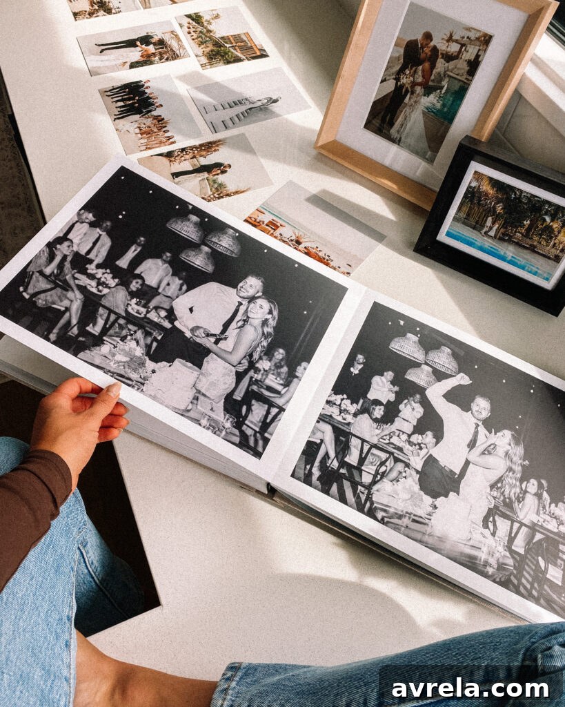 Reliving Our Wedding Day with Artifact Uprising Photo Books 7 Maple frame