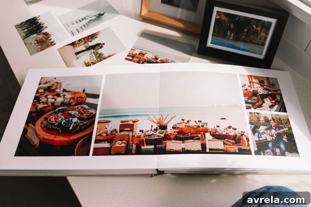 Reliving Our Wedding Day with Artifact Uprising Photo Books 9 Wedding album on table