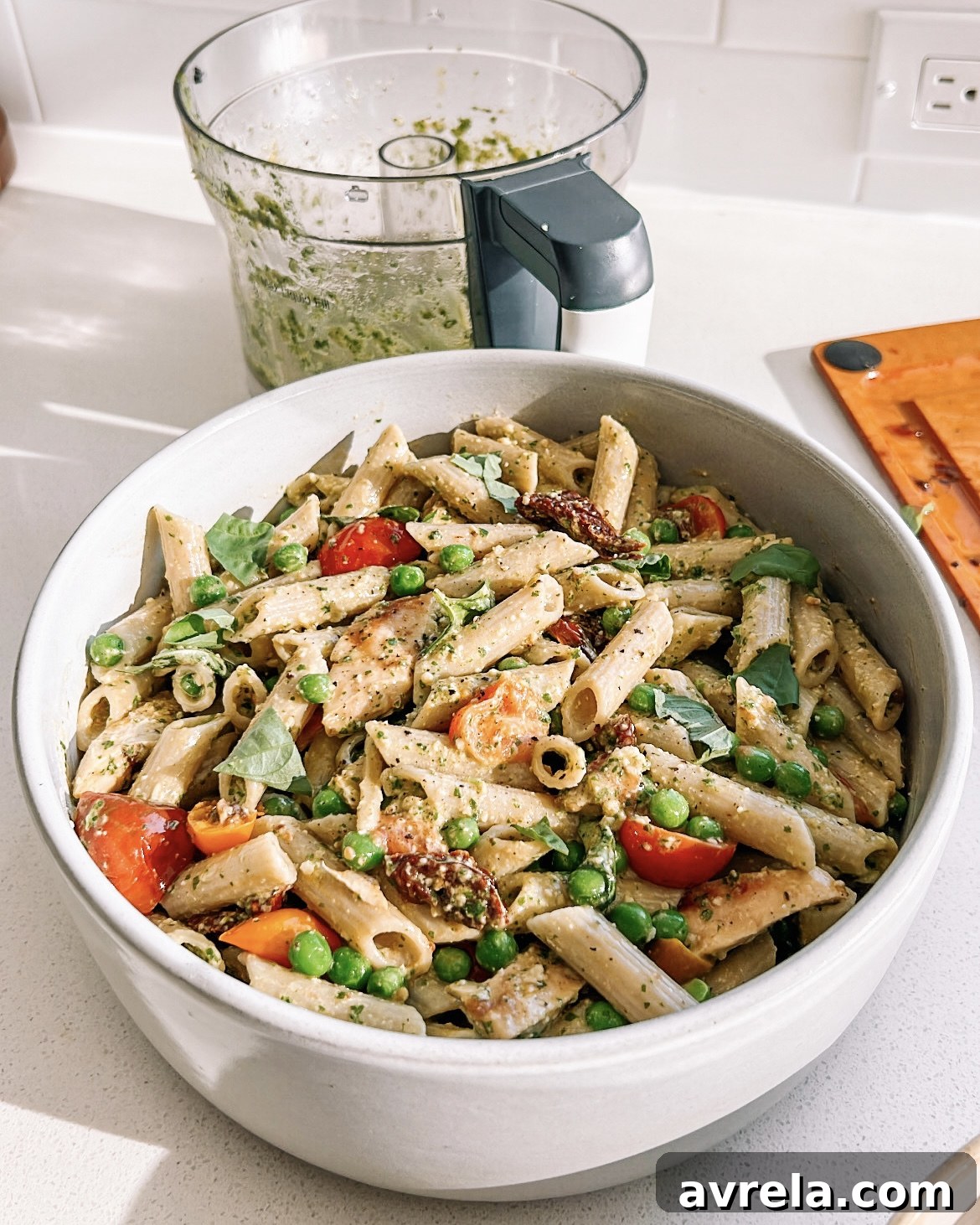 Summer Pasta Salad With Chicken Pesto