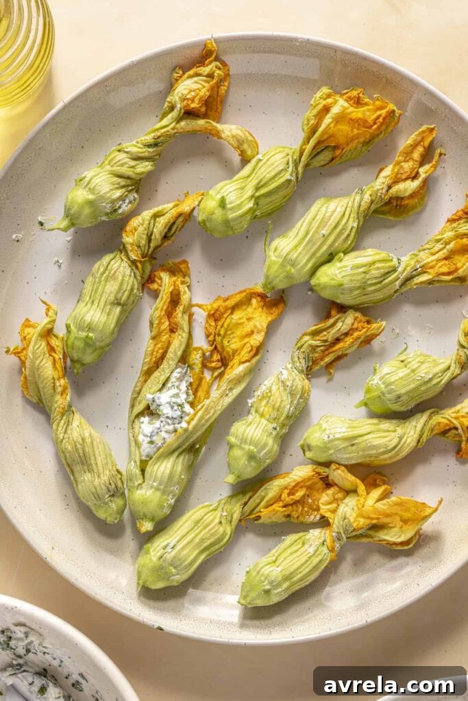 Golden fried blossoms