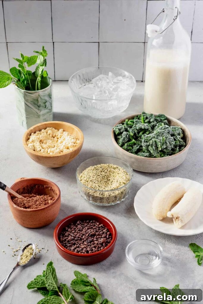 Thin Mint Chip Smoothie