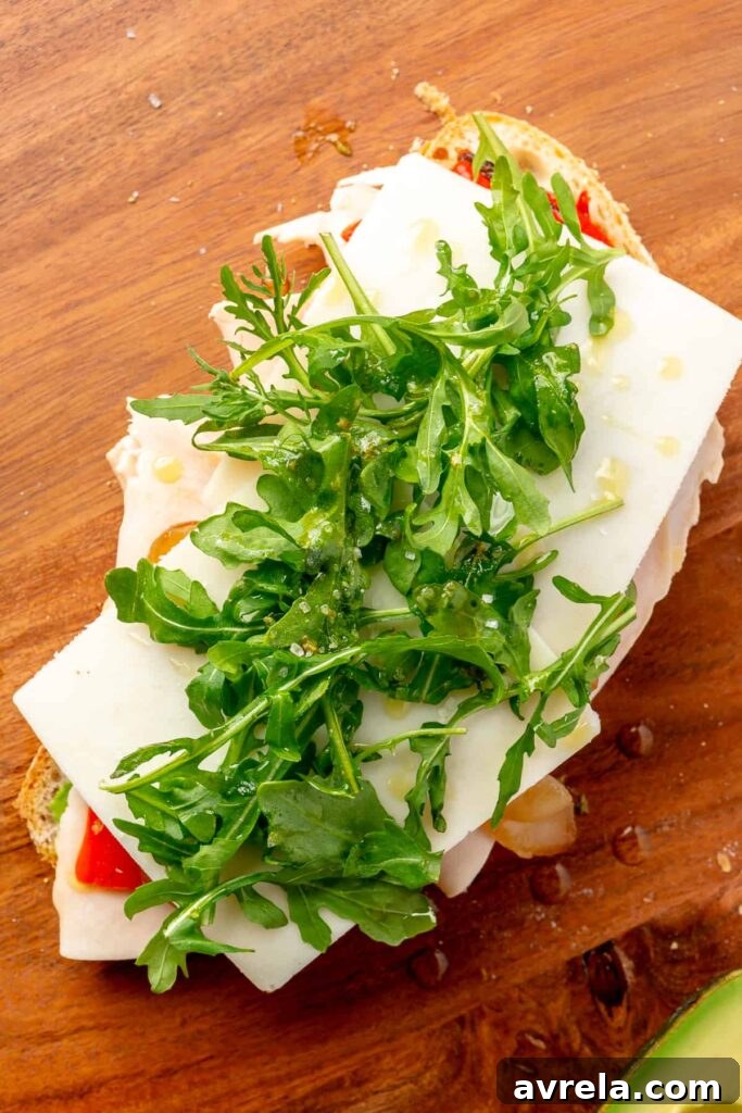 arugula on a panini 