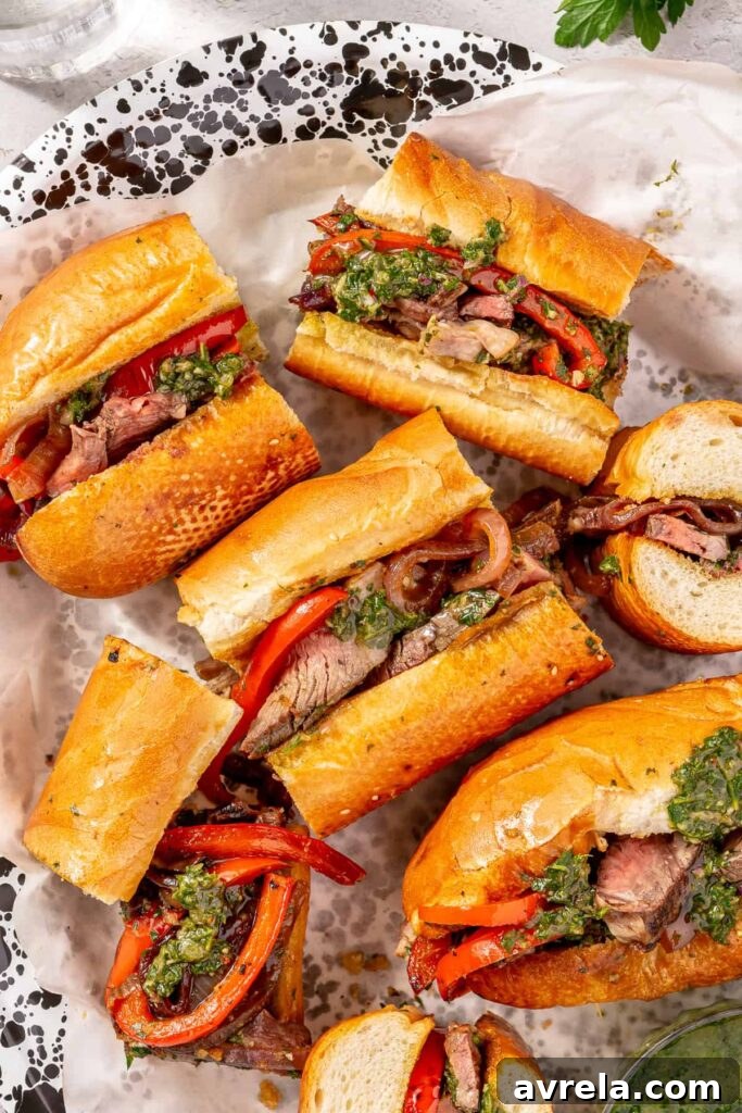 Family enjoying sandwiches