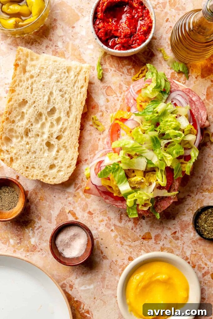 Italian Sub Panini Recipe: Classic Cold Italian Sandwiches 13 easy italian sub panini recipe step by step sandwich assembly