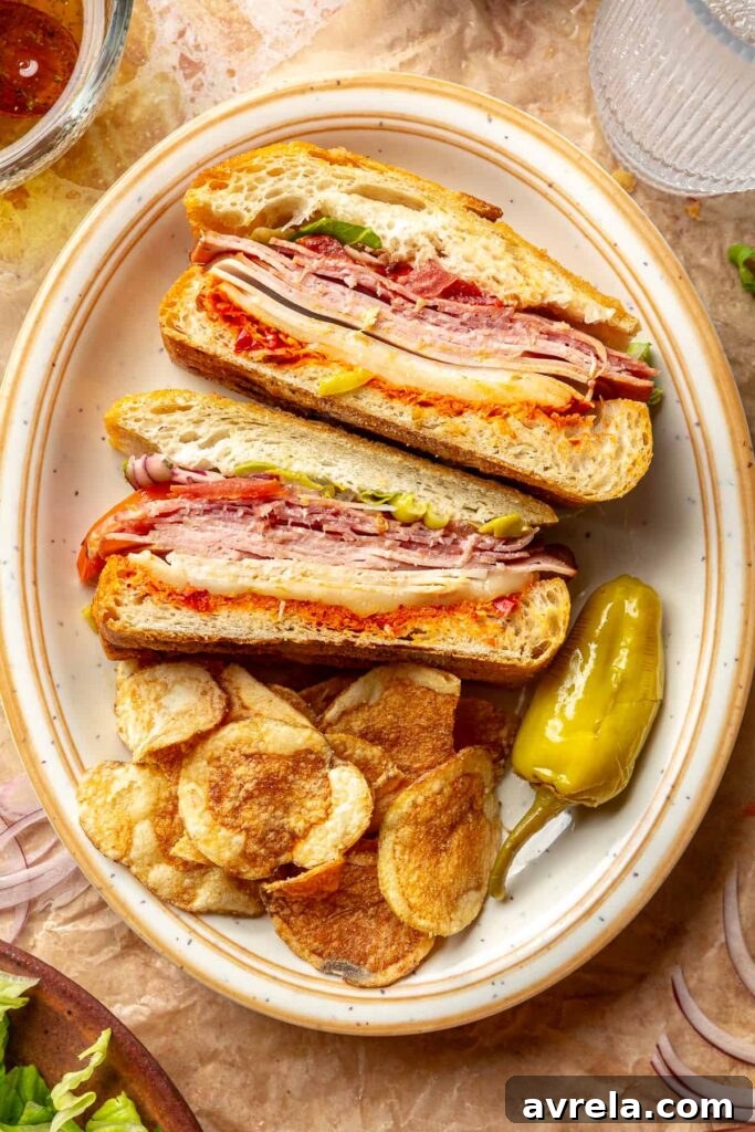 Italian Sub Panini Recipe: Classic Cold Italian Sandwiches 15 toasted italian panini cut in half with melted cheese inside