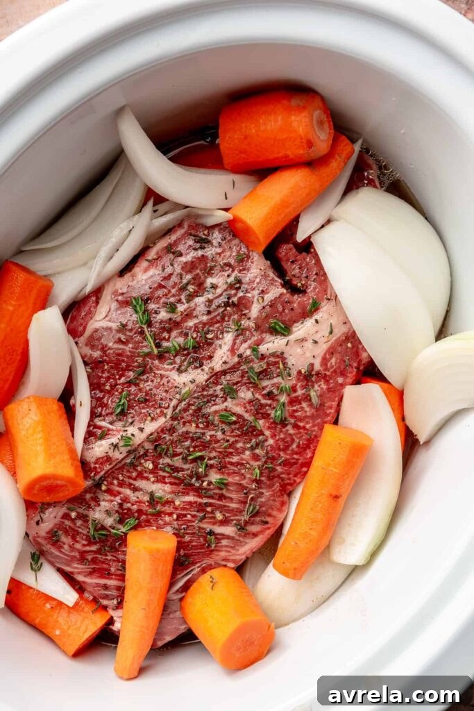 Slow Cooker Crockpot Pot Roast Recipe