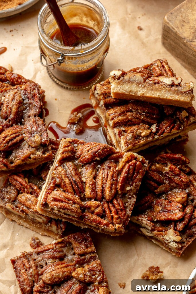 Paleo pecan pie bars
