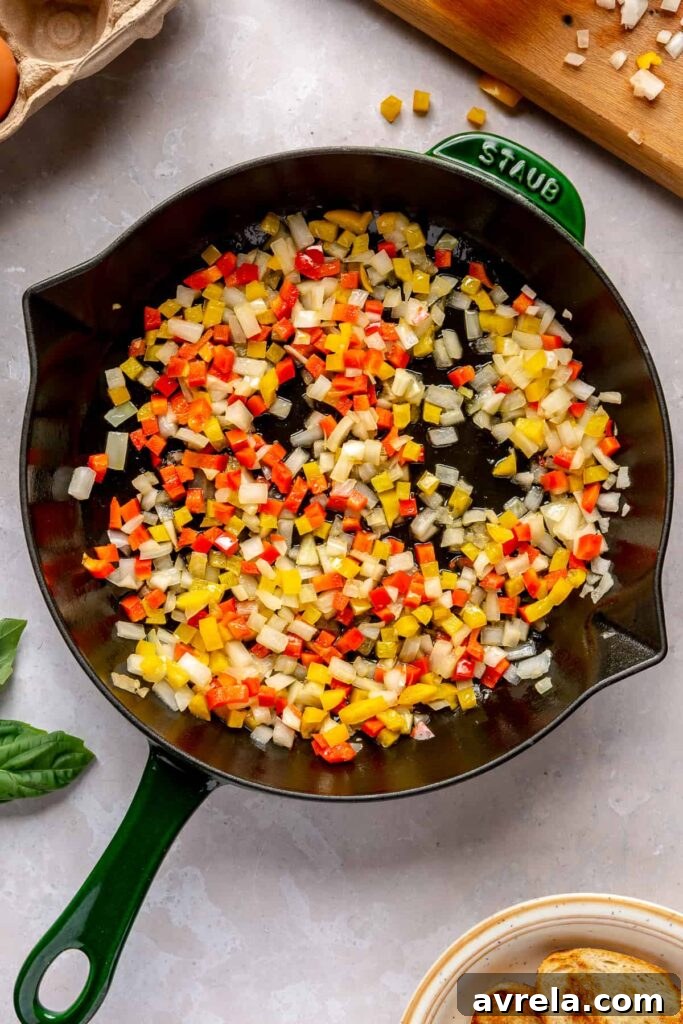 Ingredients in skillet